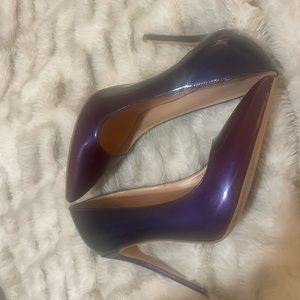 Purple/blueish 4 inch heels